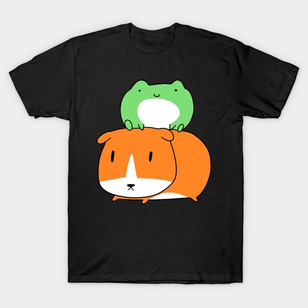 Little Frog and Guinea Pig T-Shirt by saradaboru